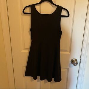 Black H&M Skater Dress with Open Back